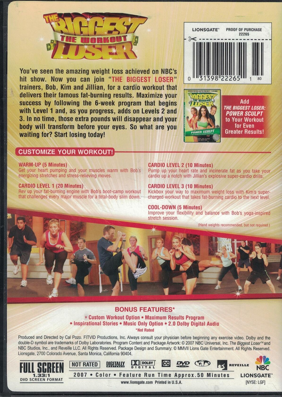 Biggest Loser Workout: Cardio Max / [Import] [DVD] - Very Good