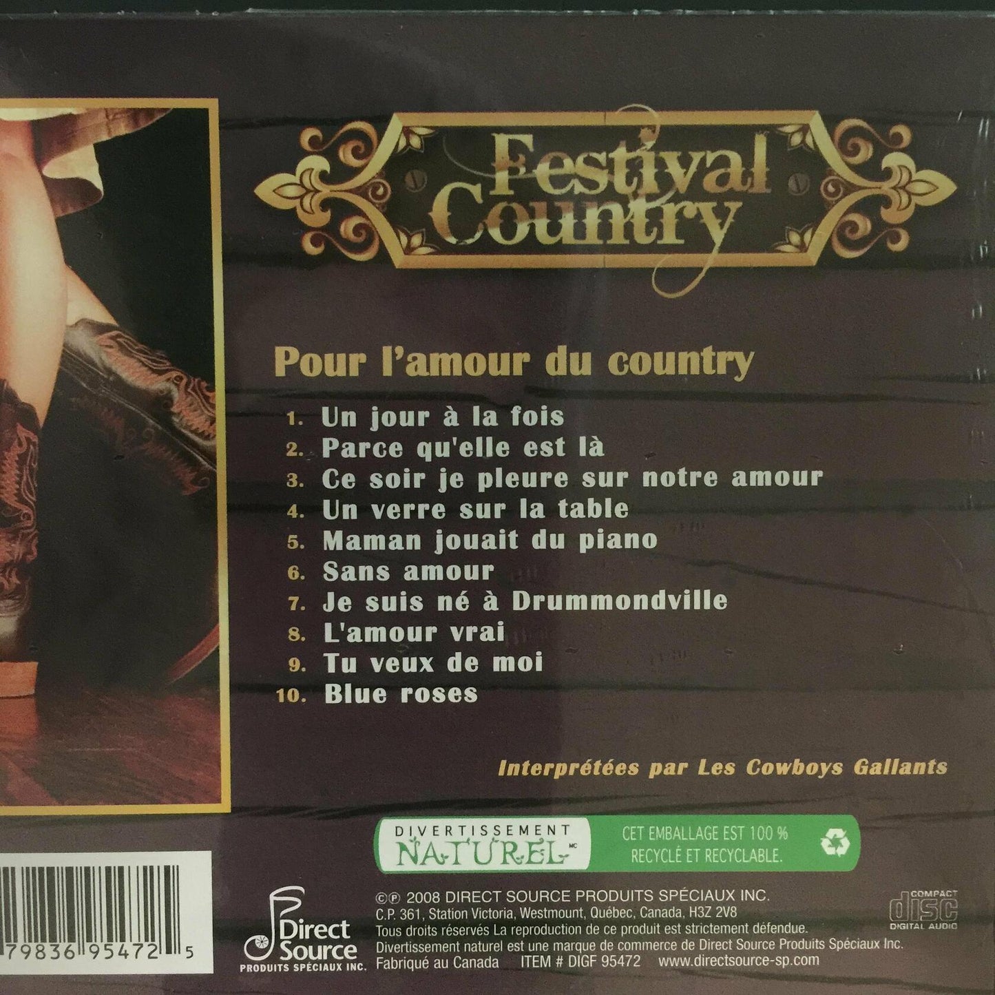 Pour L Amour Du Country (Frn) [Audio CD] Various - Very Good
