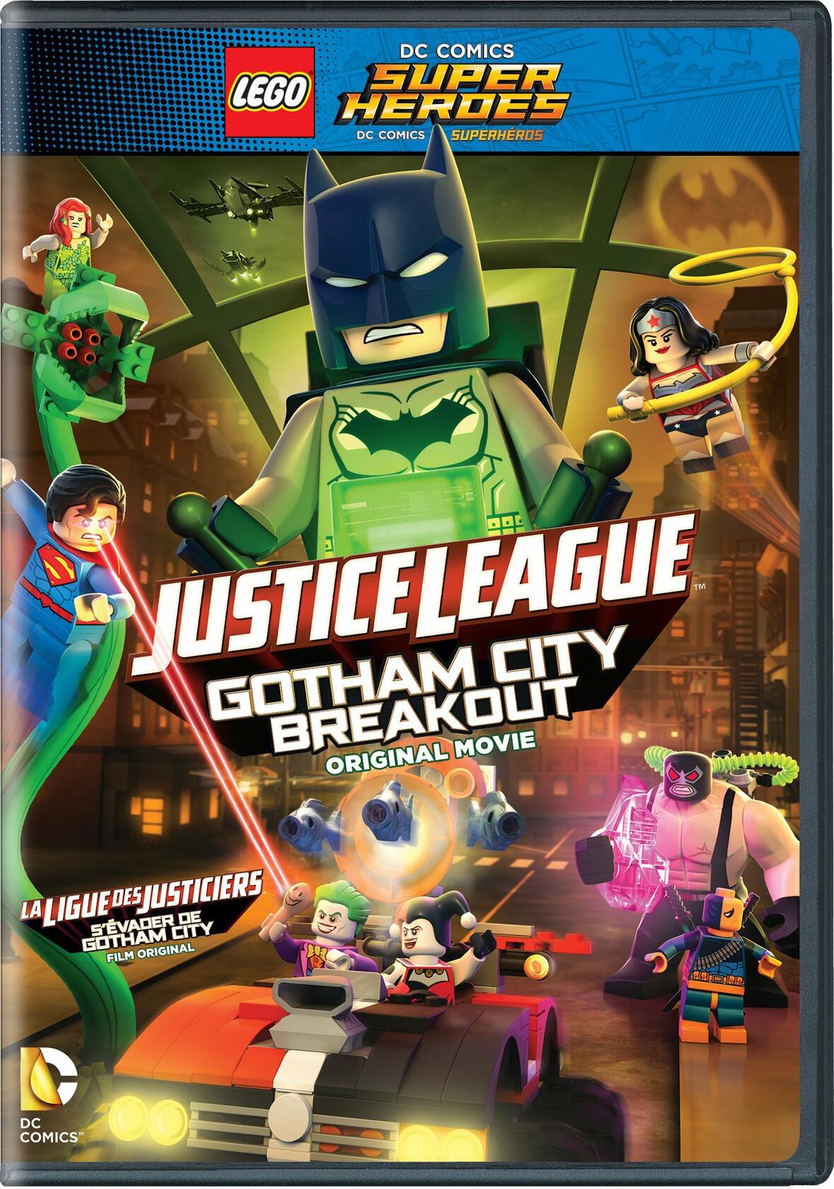 LEGO DC Comics Super Heroes: Justice League: Gotham City Breakout (No figurine) (Bil/DVD) [DVD] - Very Good