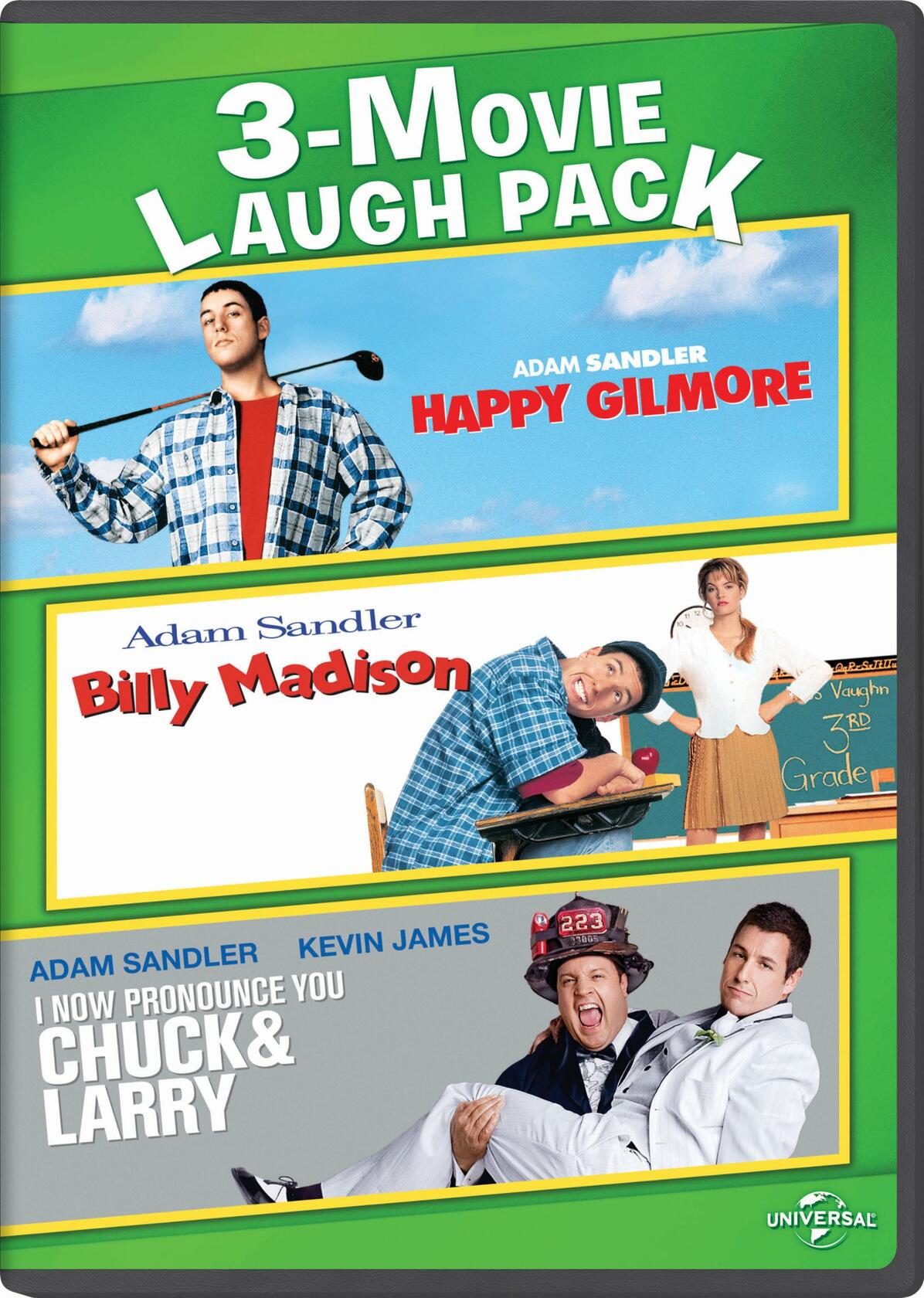 Happy Gilmore / Billy Madison / I Now Pronounce You Chuck & Larry 3-Movie Laugh Pack [DVD] - Very Good