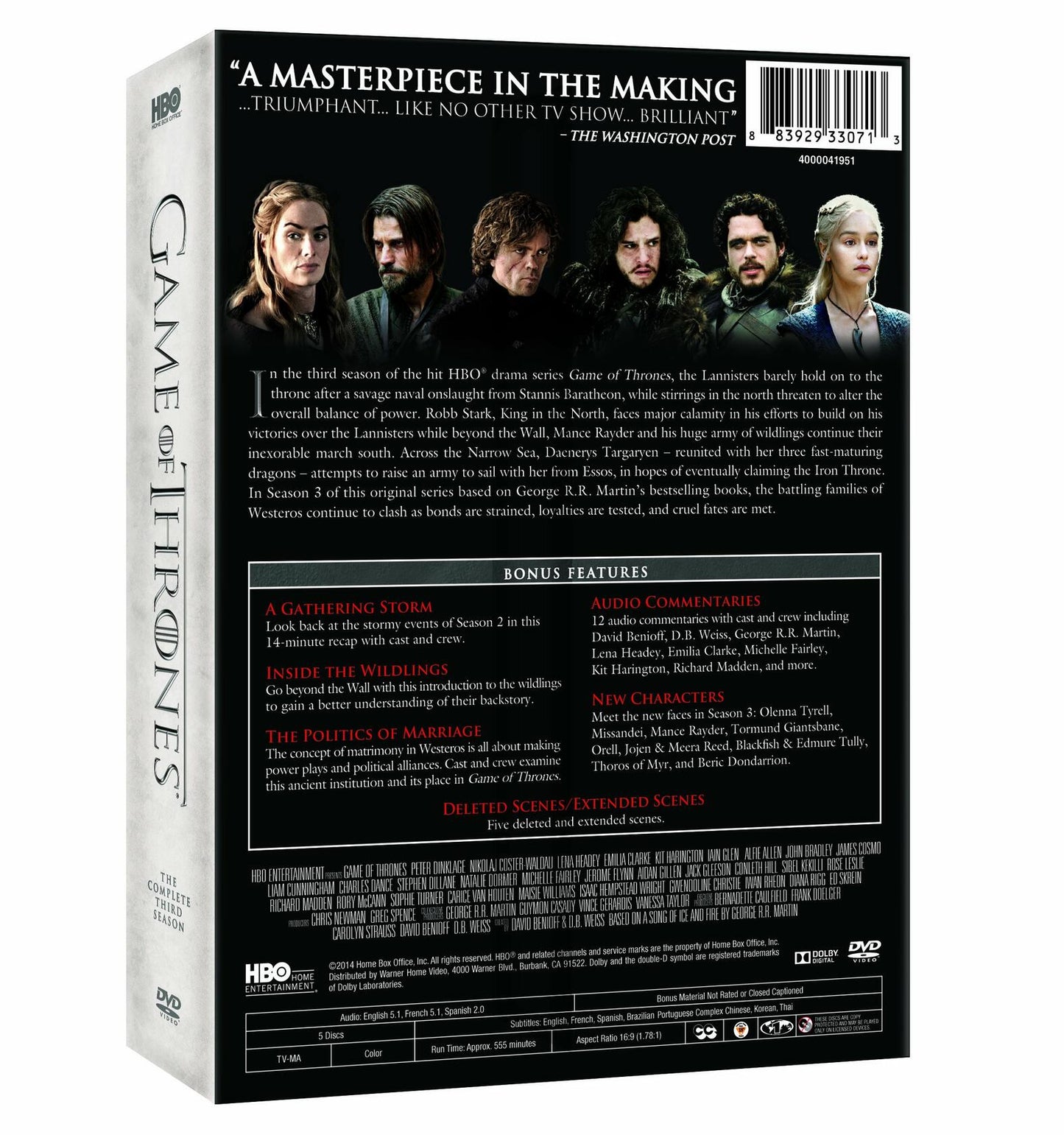 Game of Thrones: Season 3 [DVD] - Very Good