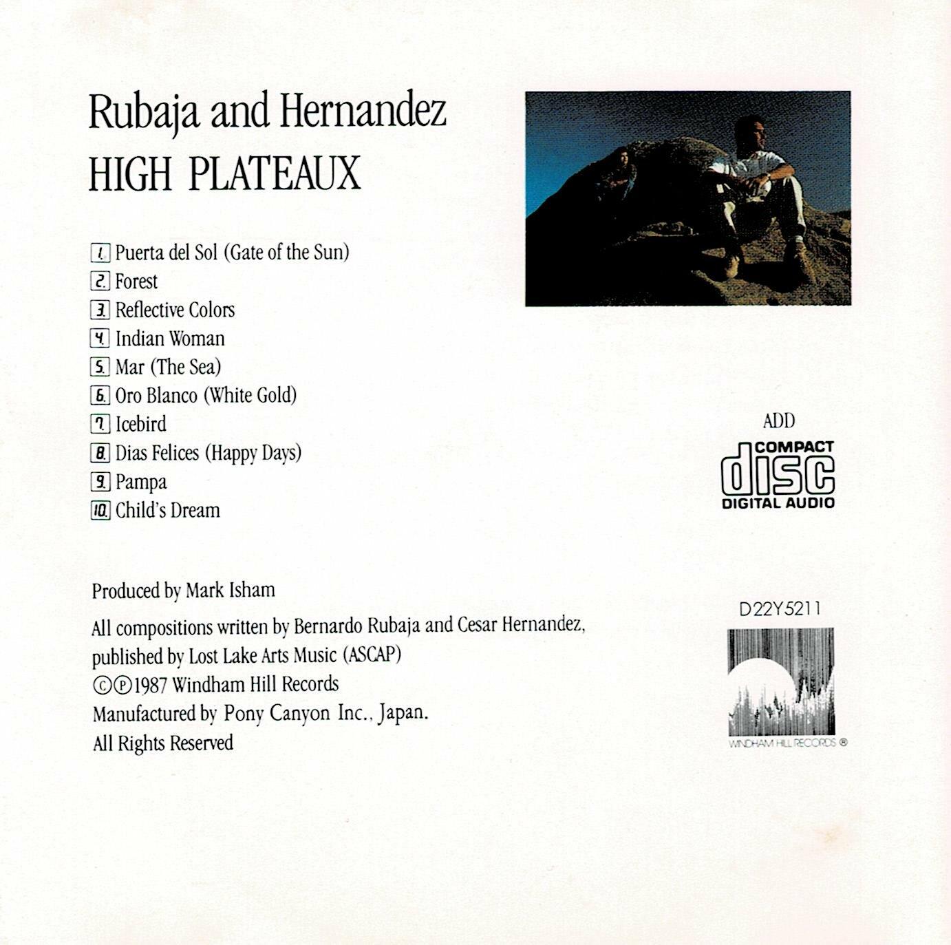 High Plateaux [Audio CD] Rubaja & Hernandez - Very Good - Very Good