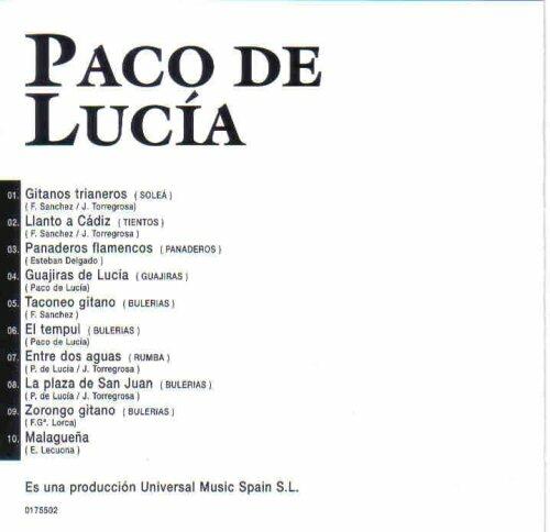 Entre Dos Aguas Y Otros Grandes Exitos [Audio CD] Paco De Luca - Very Good