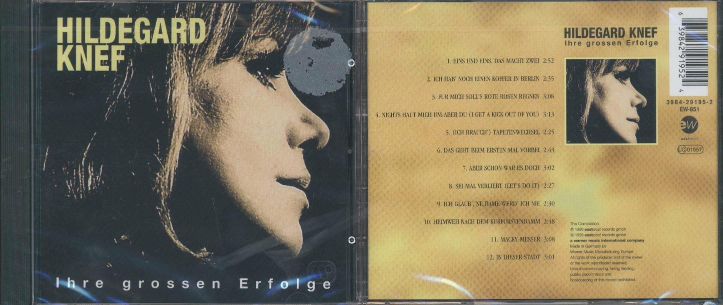 Ihre Grossen Erfolge [Audio CD] Hildegard Knef