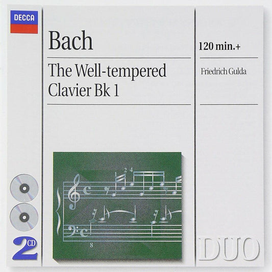 Bach: The Well Tempered Clavier Book 1 [Audio CD] GULDA,FRIEDRICH and BACH,JOHANN SEBASTIAN - Very Good