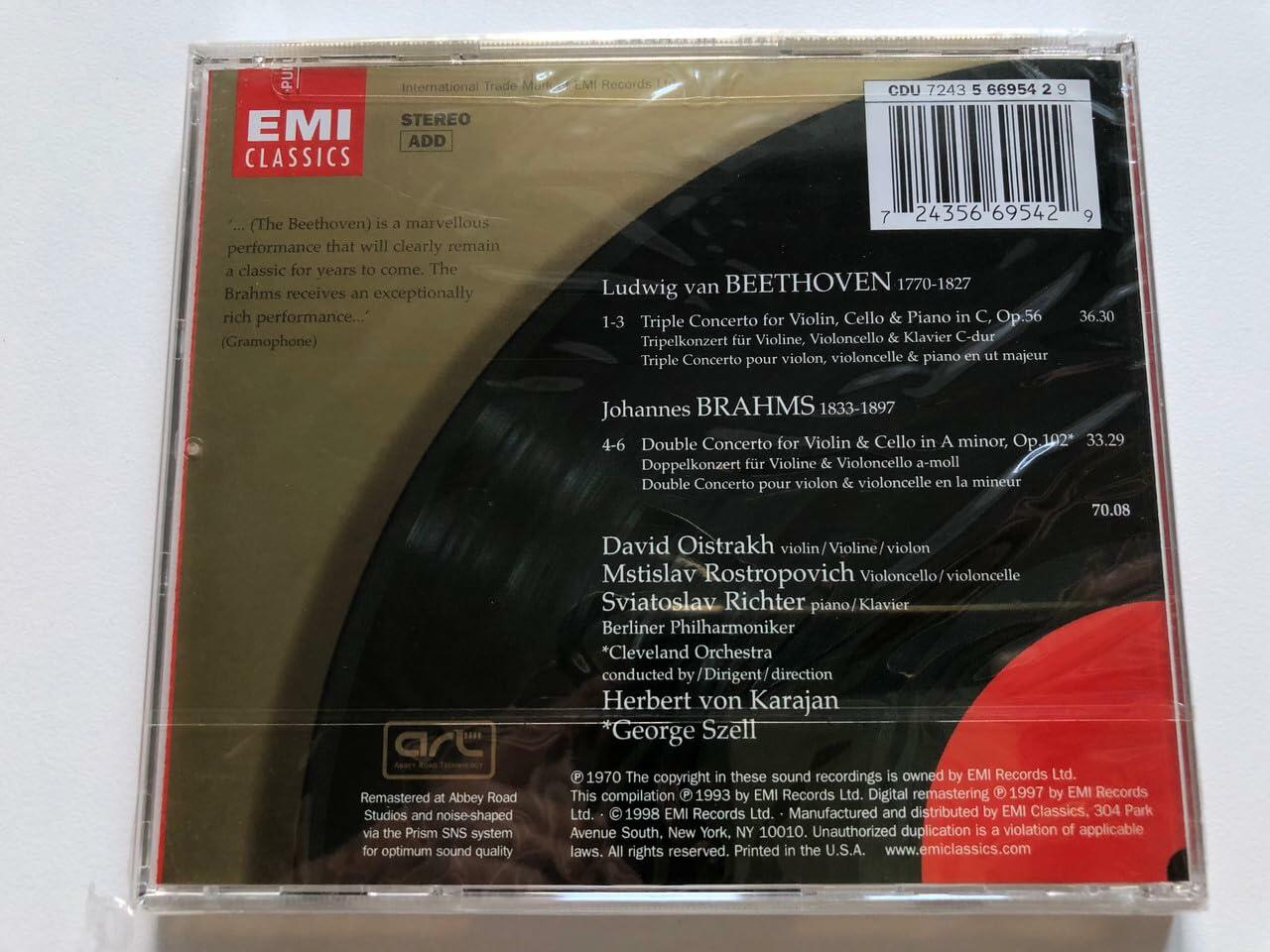 Beethoven Triple Concerto/Brahms Double Concerto [Audio CD] - Very Good