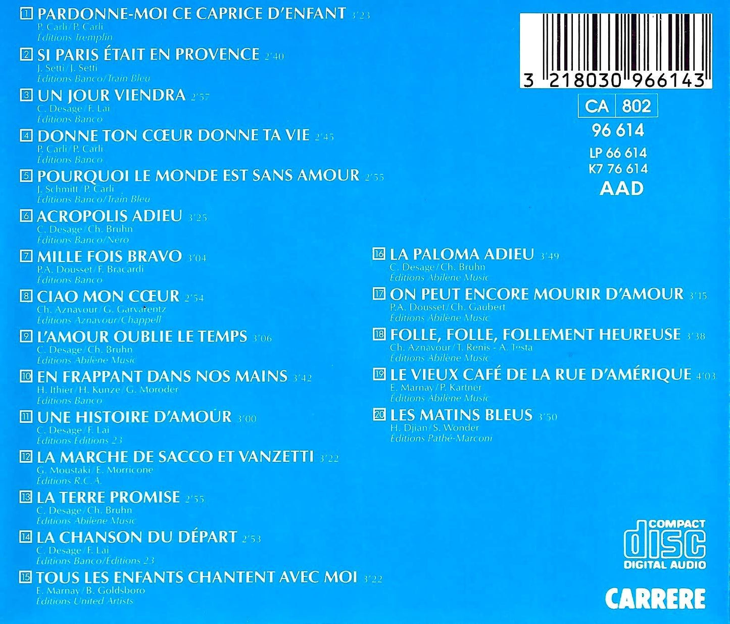 les plus grands succes vol 2 1970-1975 [Audio CD] Mireille Mathieu - Very Good