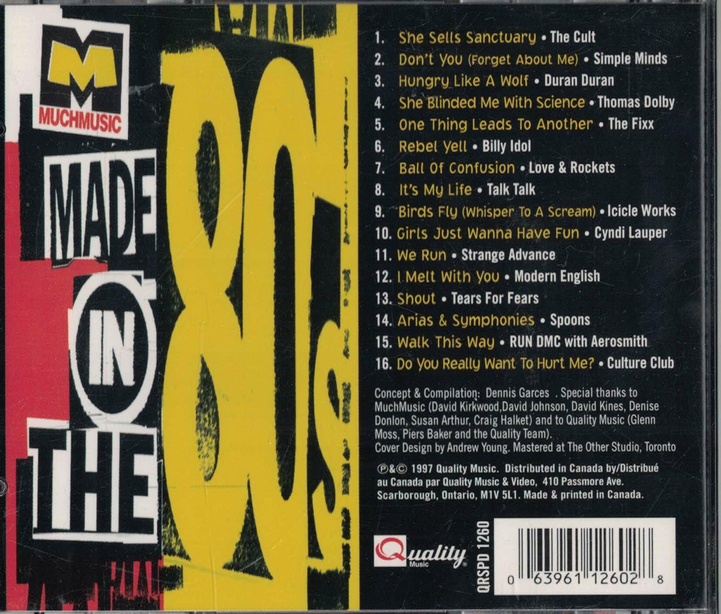 Muchmusic's: Made in the 80's [Audio CD] - Very Good