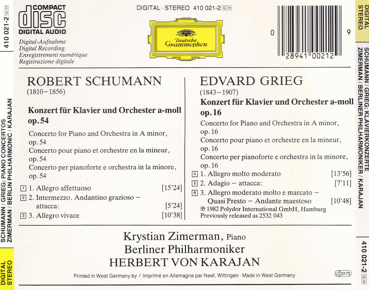 Piano Concerti [Audio CD] - Very Good