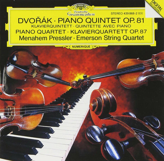 PIANO QUINTETS [Audio CD] Pressler/Emerson String Quartet and DVORAK, ANTONIN - Very Good