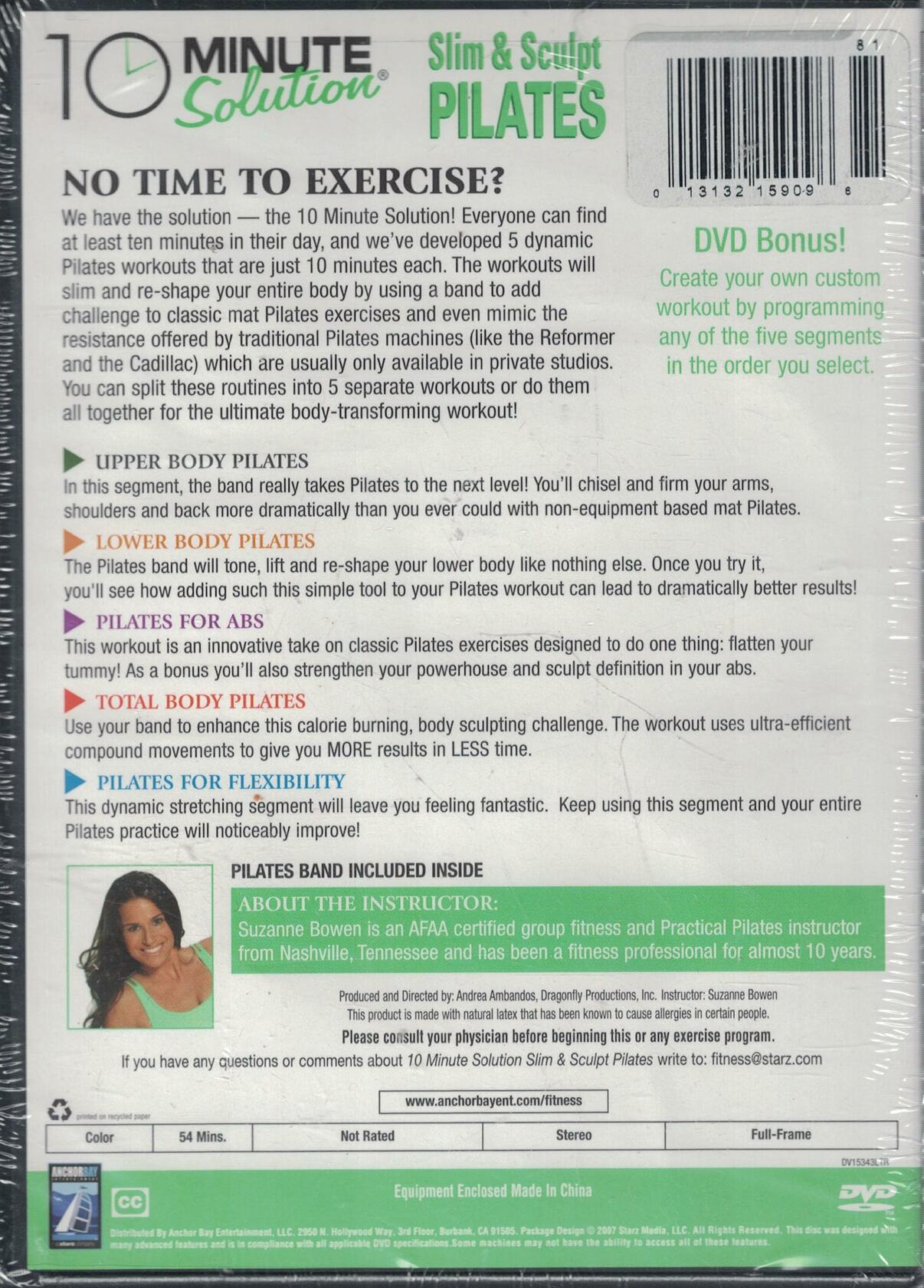 10 Minute Solution: Slim and Sculpt Pilates [DVD] - Very Good