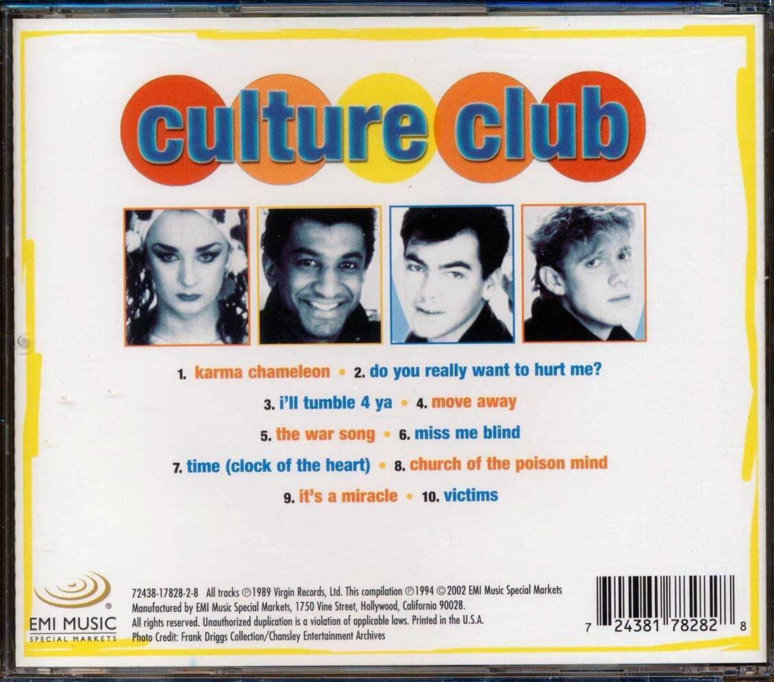 Best of [Audio CD] Culture Club; George O'Dowd; Roy Hay; Jon Moss; Phil Pickett; Boy George and Mikey Craig - Very Good