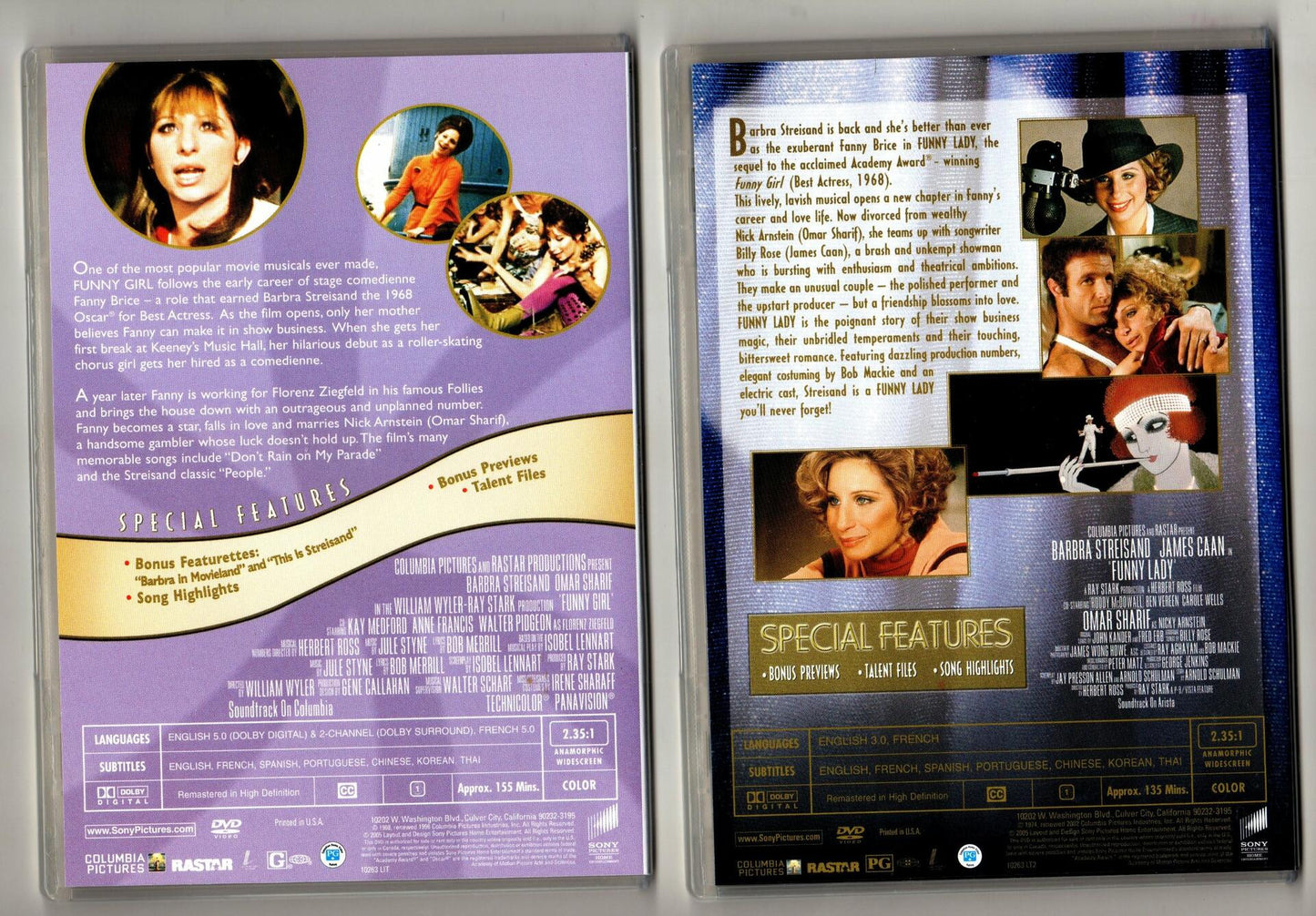 Funny Girl/Funny Lady [DVD] - Very Good