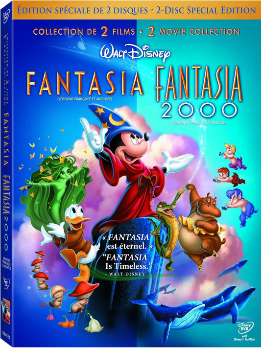 Fantasia/Fantasia 2000 [DVD] - Very Good