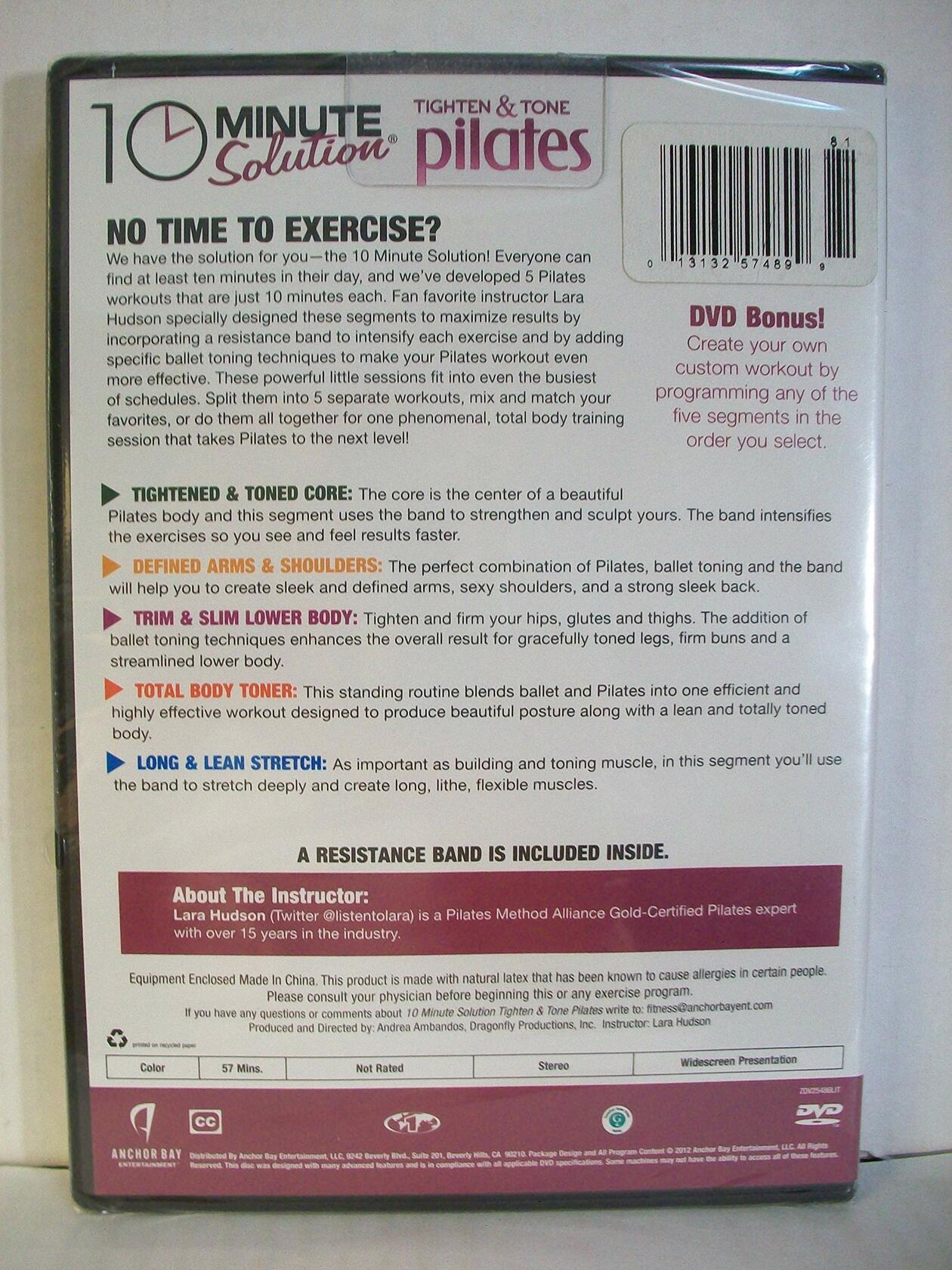 10 Minute Solution: Tighten And Tone Pilates [DVD] - Very Good