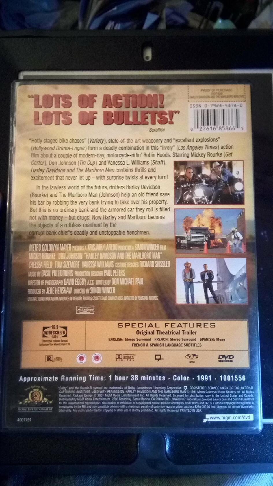 Harley Davidson and the Marlboro Man (Widescreen) (Bilingual) [DVD] - Very Good