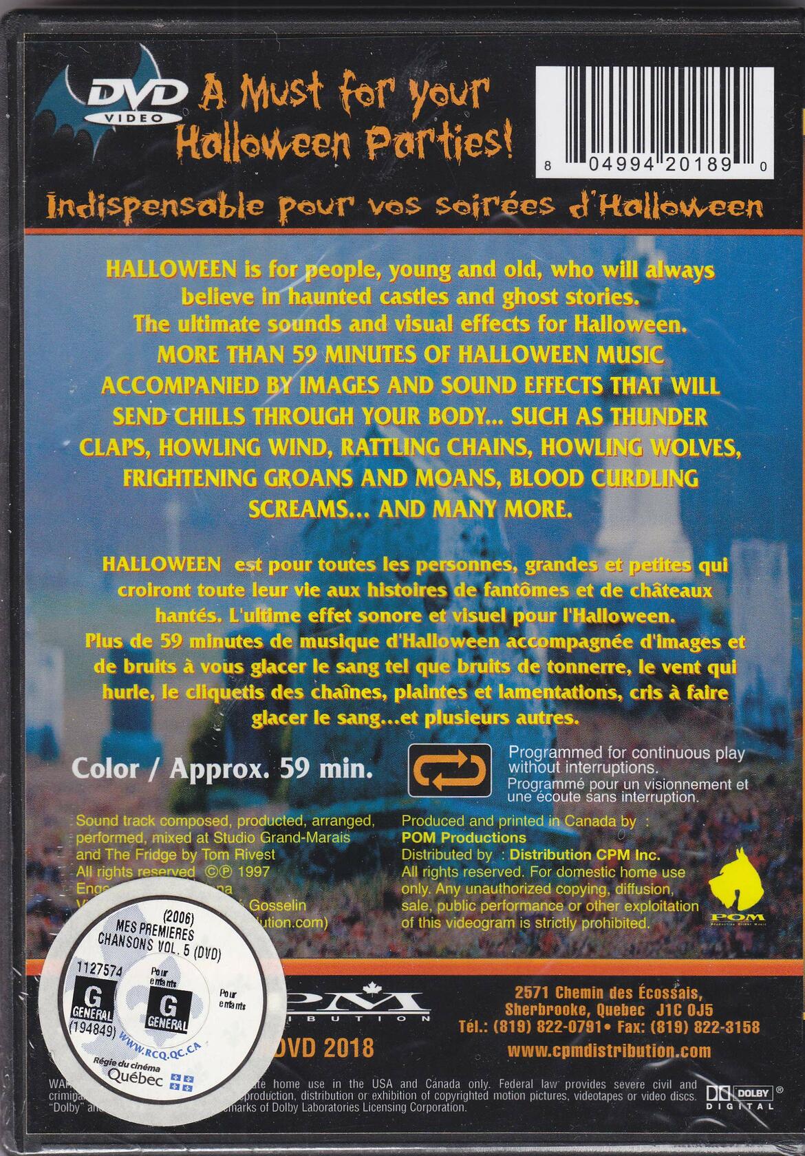 Halloween: A Must for your Halloween Parties [DVD] - Good