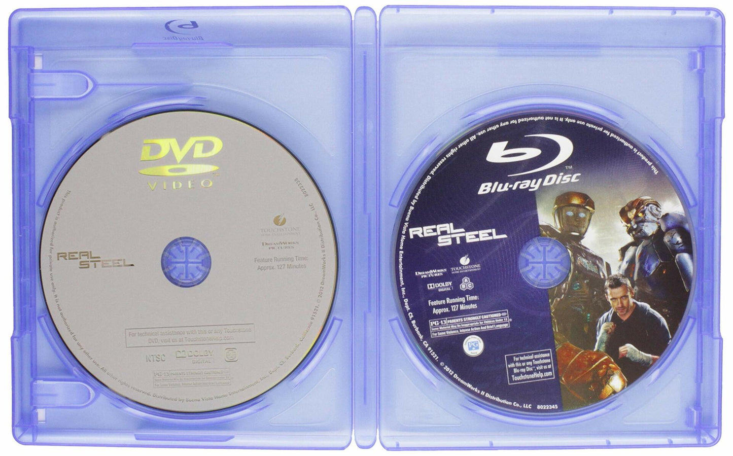 Gants d'acier / Real Steel (Bilingual) [Blu-ray + DVD] [Blu-ray] - Very Good