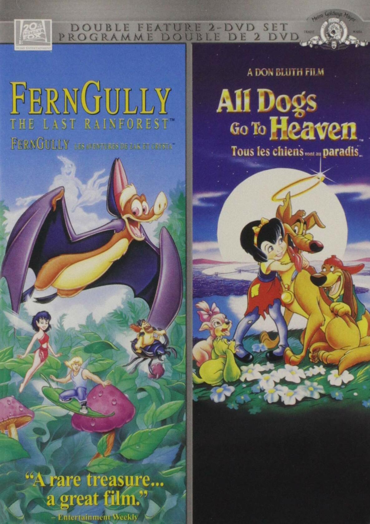 Ferngully / All Dogs Go to Heaven (Bilingual) [DVD] - Very Good