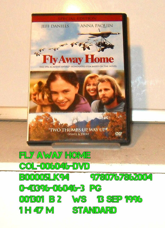 Fly Away Home (Special Edition) [DVD] - Very Good