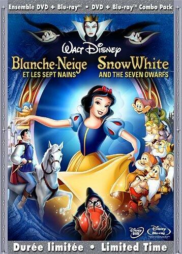 Snow White and the Seven Dwarfs (DVD/Two-Disc Blu-ray + BD Live, Bilingual DVD Packaging) [Blu-ray] [Blu-ray] - Very Good