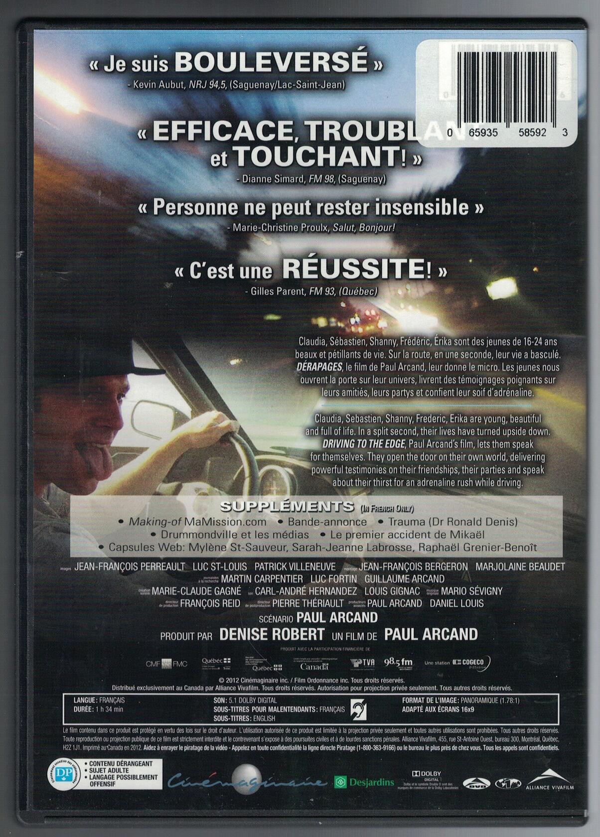 Dérapages/Driving to the Edge - Very Good