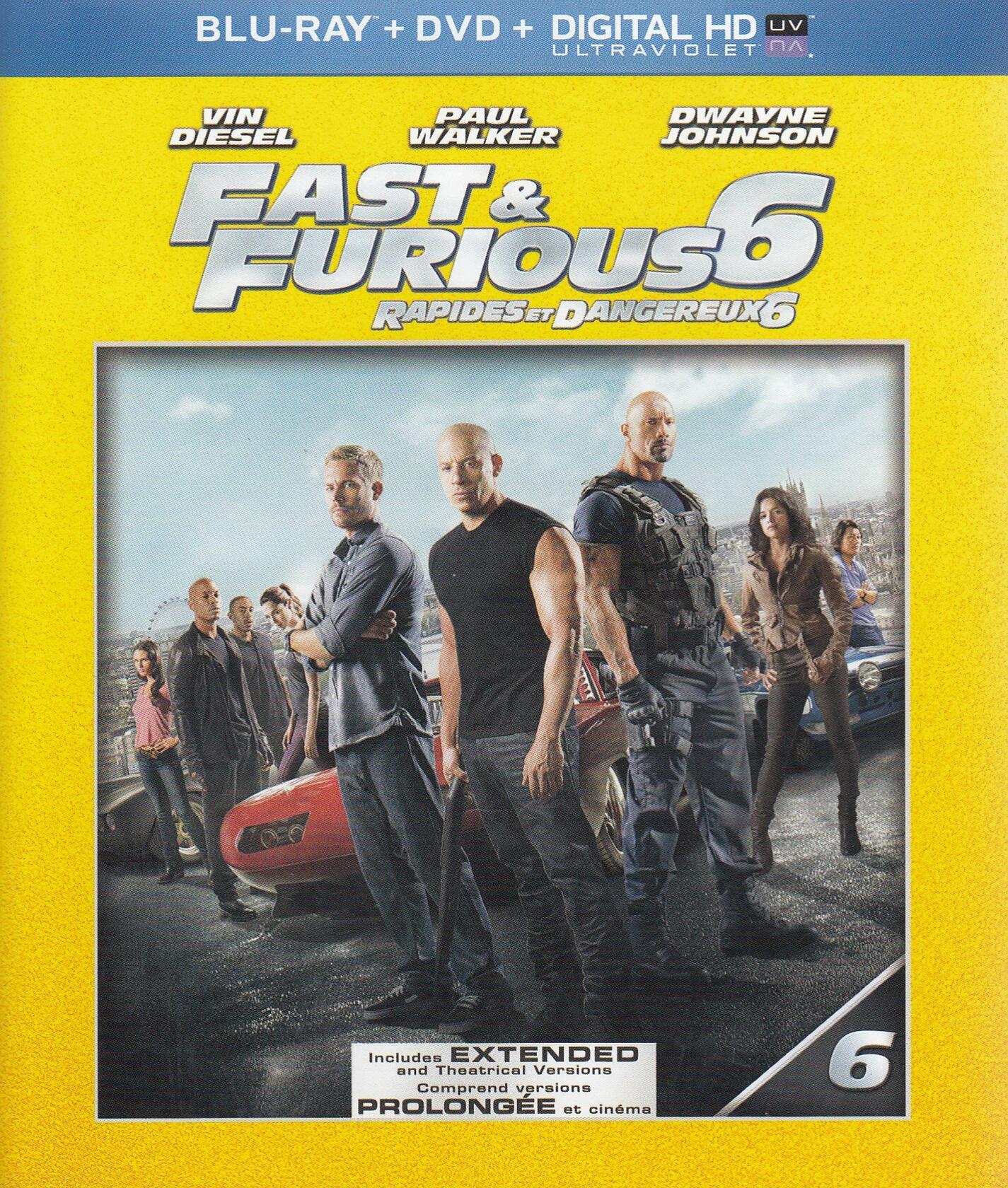 Fast & Furious 6 / Rapides et Dangereux 6 (Extended Edition) [Blu-ray + DVD + Ultraviolet] [Blu-ray] - Very Good