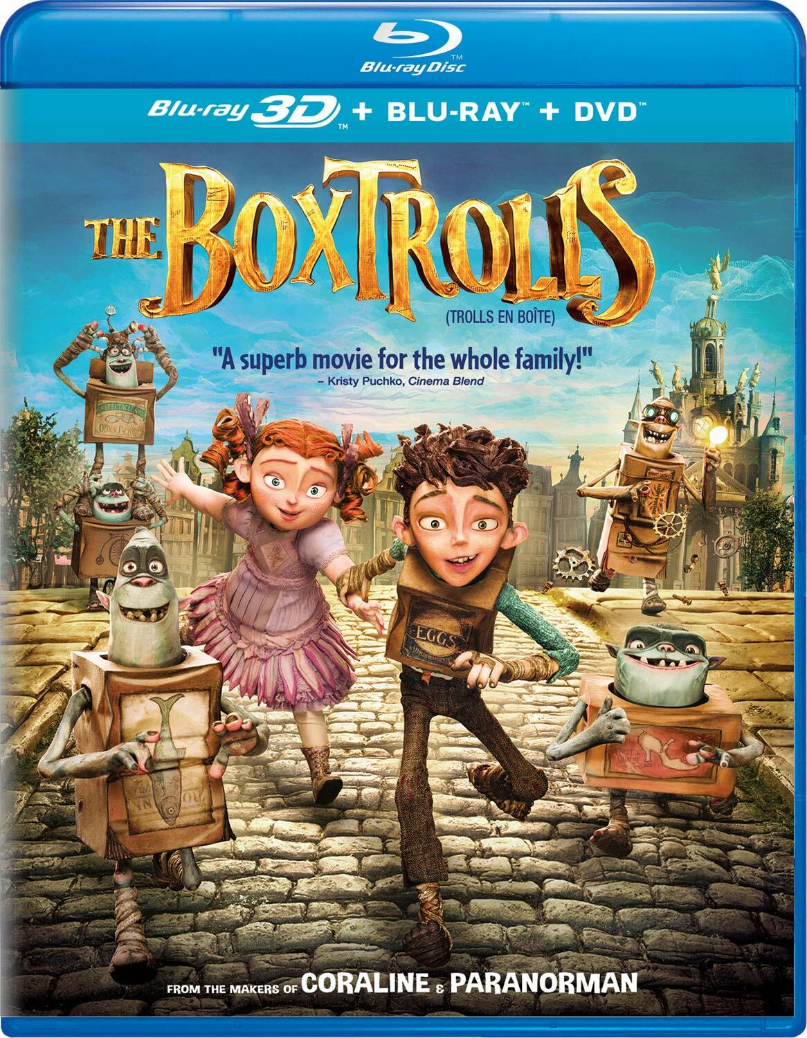 Imports The Boxtrolls [Blu-ray 3D + Blu-ray + DVD] (Bilingual) [Blu-ray] [Blu-ray] - Very Good
