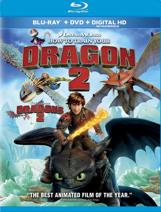 How to Train Your Dragon 2 (Bilingual) [Blu-ray + DVD + Digital Copy] [Blu-ray] - Very Good