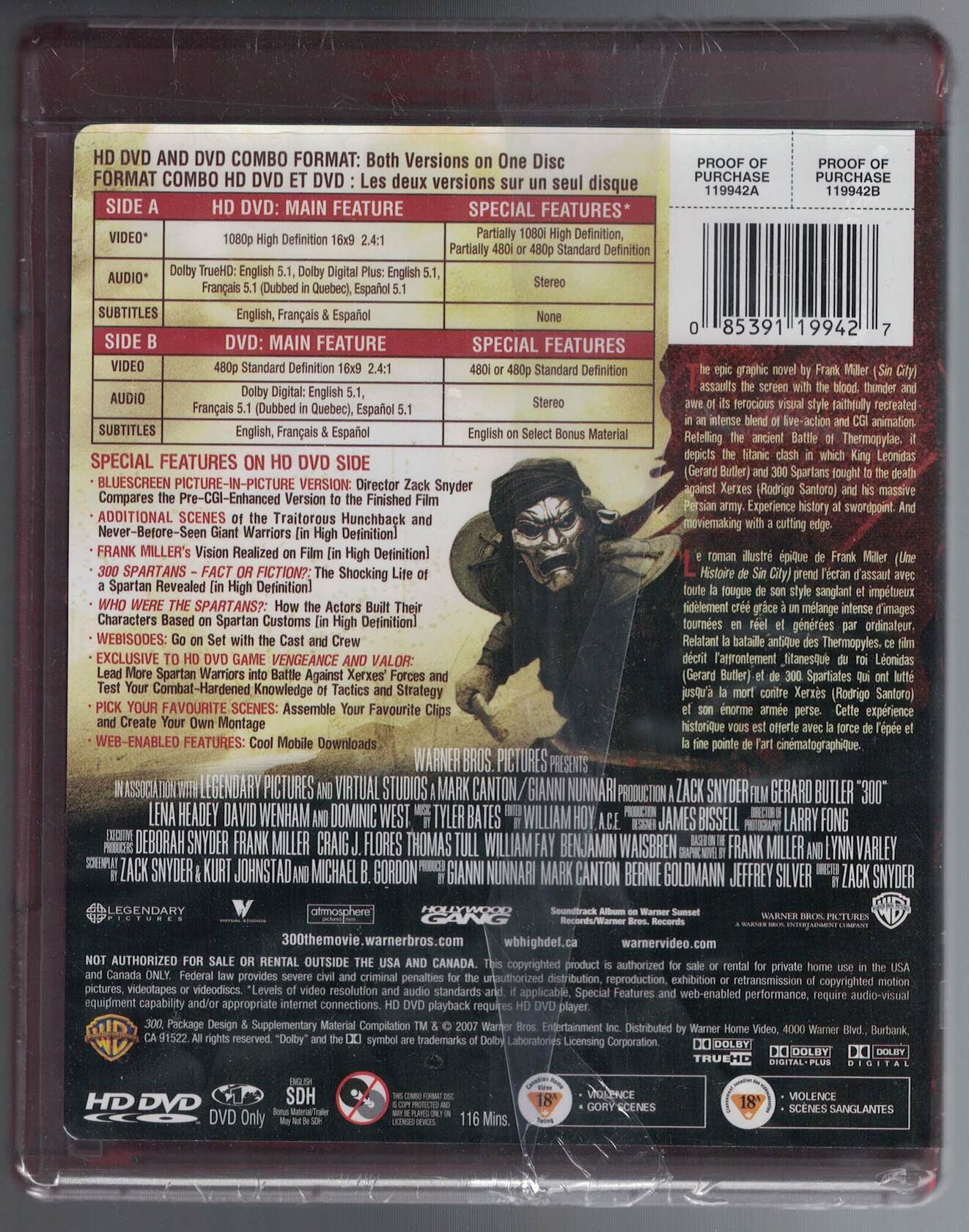 300 [HD DVD] [HD DVD] - Good