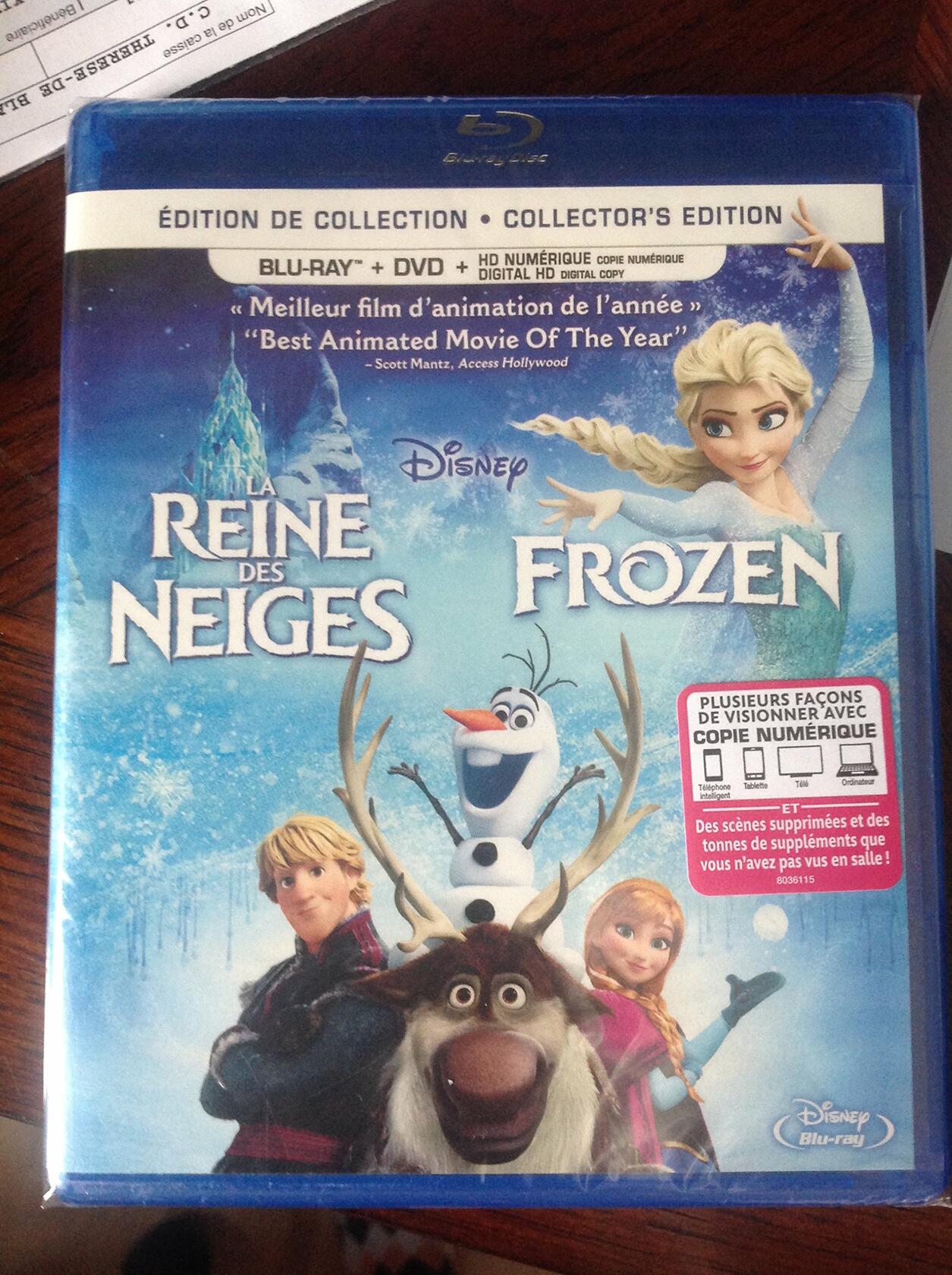 La reine des neiges / Frozen [Blu-ray + DVD + copie numrique] [Blu-ray] - Very Good