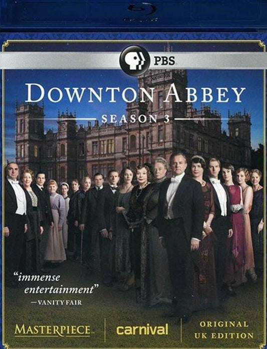 Masterpiece: Downton Abbey Season 3 (U.K. Edition) [Blu-ray] [Blu-ray] - Very Good