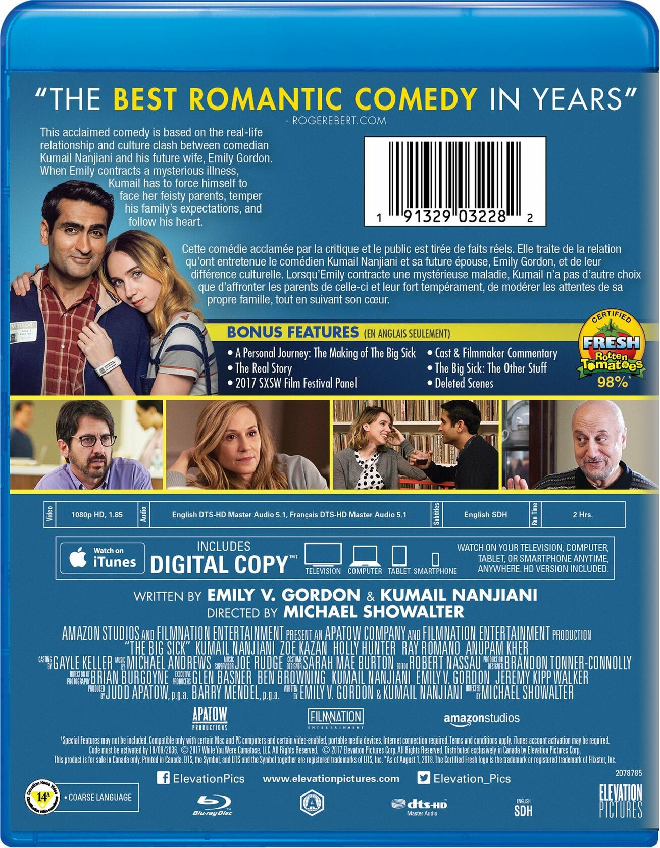 The Big Sick [Blu-ray + Digital HD] (Bilingual) [Blu-ray] - Very Good