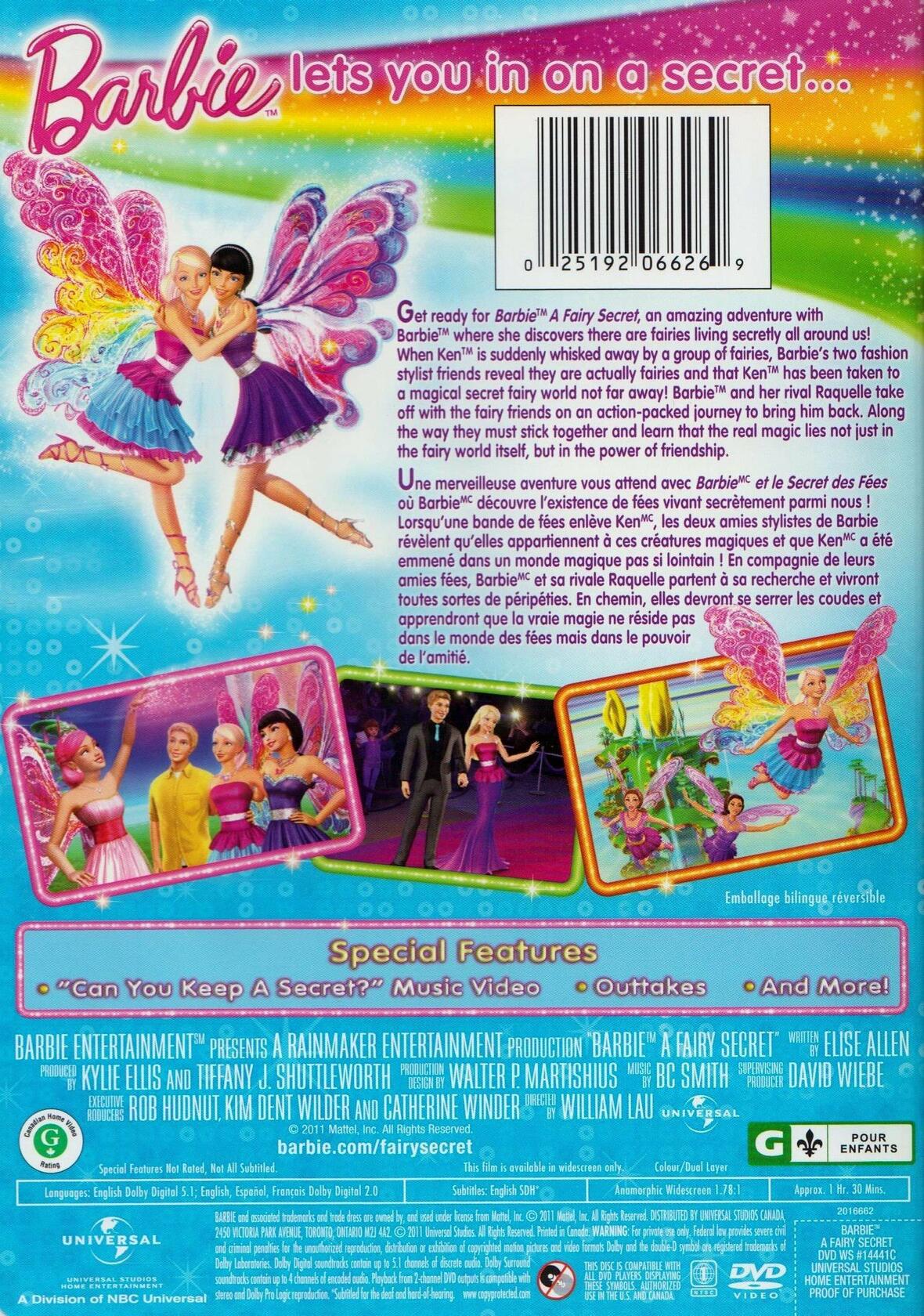 Barbie: A Fairy Secret (Bilingual) [DVD]