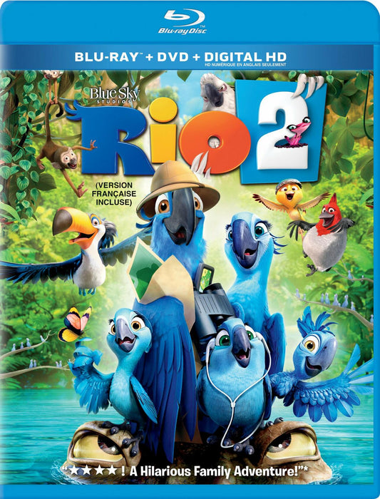 Rio 2 (Bilingual) [Blu-ray + DVD + Digital Copy] [Blu-ray] - Very Good