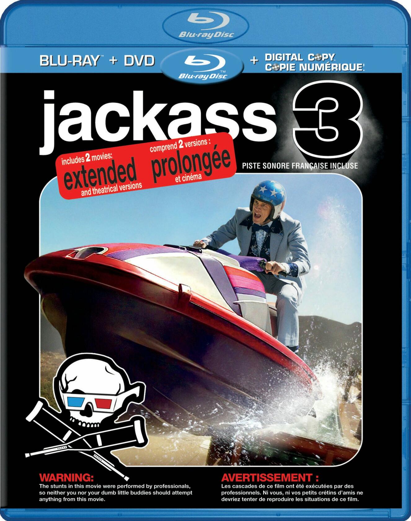 Jackass 3 (Extended Edition) [Blu-ray + DVD] (Sous-titres français)