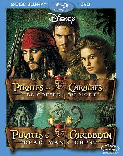 Pirates des Caraïbes : Le Coffre du mort (Bilingual Blu-ray Combo Pack) [Blu-ray + DVD] - Very Good