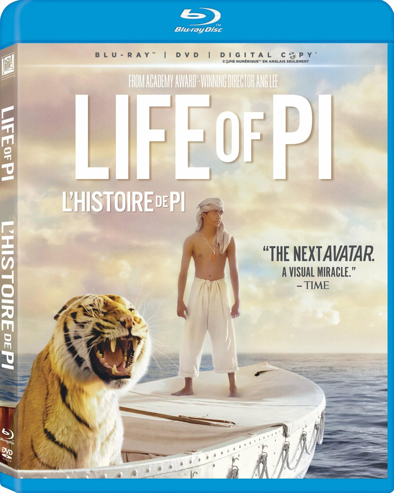 Life of Pi - L'histoire de Pi [Blu-ray + DVD + Digital Copy] (Bilingual) [Blu-ray] - Very Good