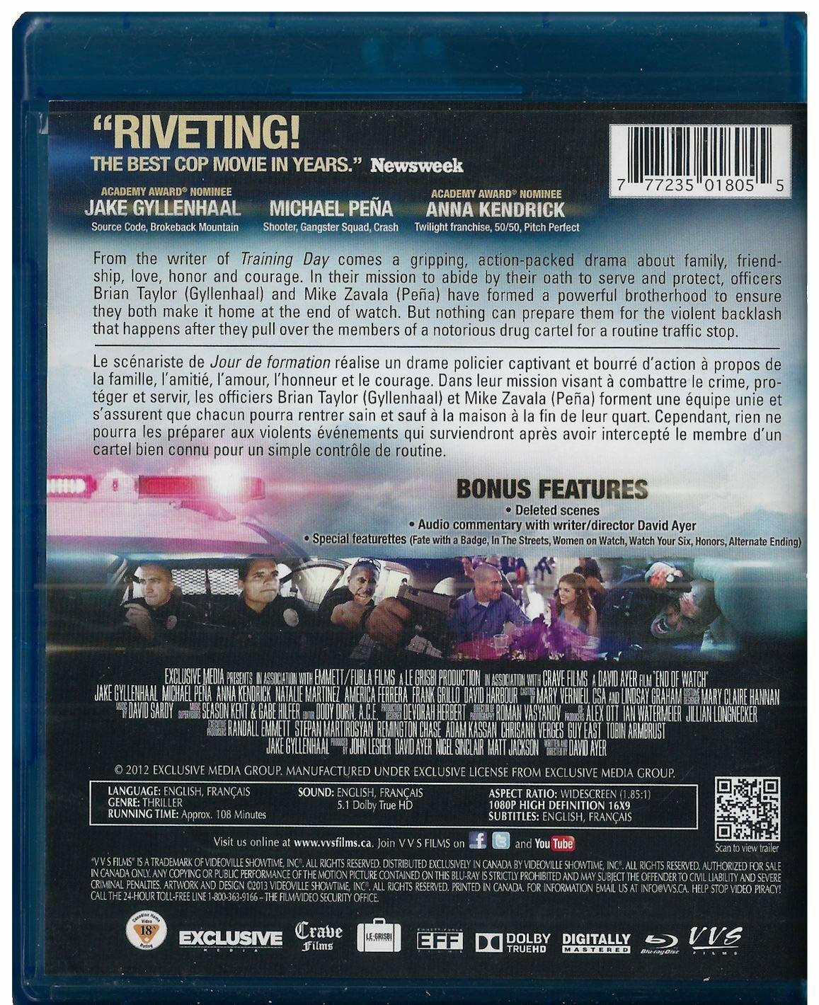 End of Watch [Blu-ray] [Blu-ray] - Good