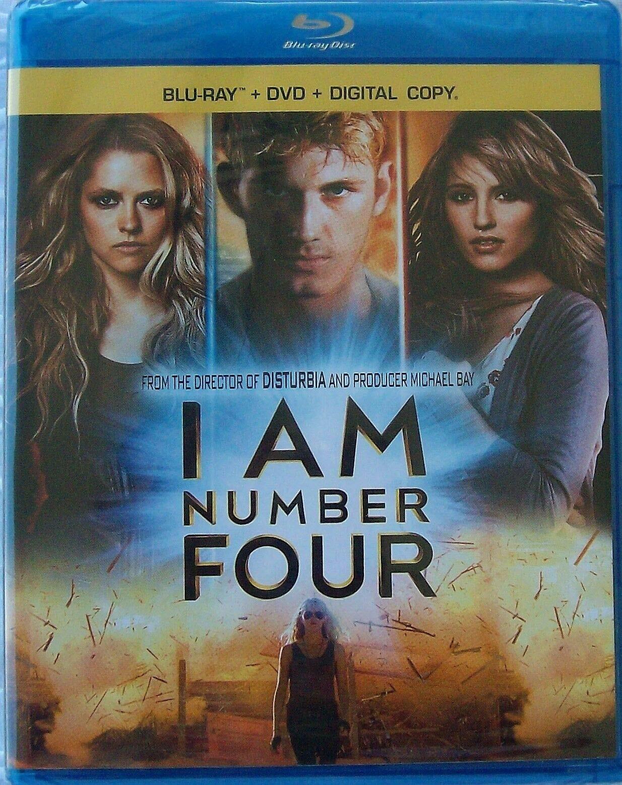 I Am Number Four (3-Disc Combo Pack) [Blu-ray + DVD + Digital Copy] [Blu-ray] - Very Good