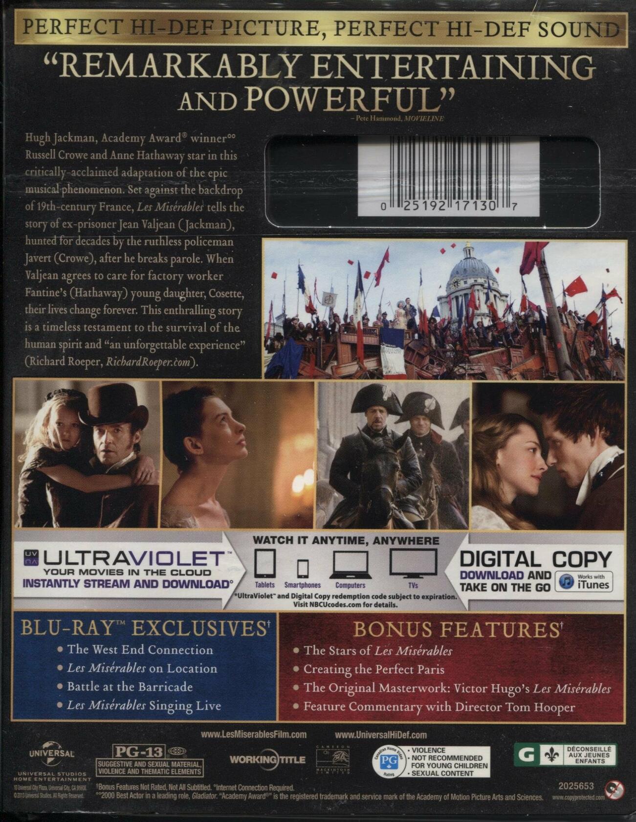 Les Miserables [Blu-ray] (Sous-titres français) [Import] - Very Good