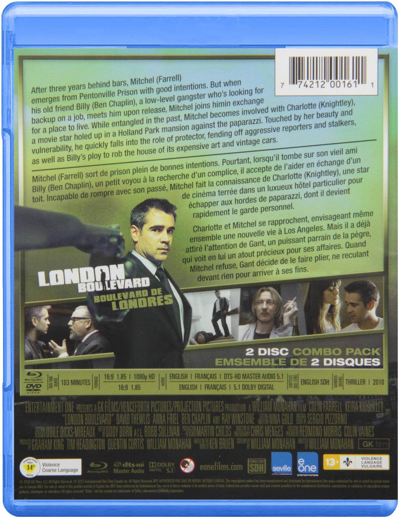 London Boulevard (Blu-Ray + DVD) [Blu-ray]