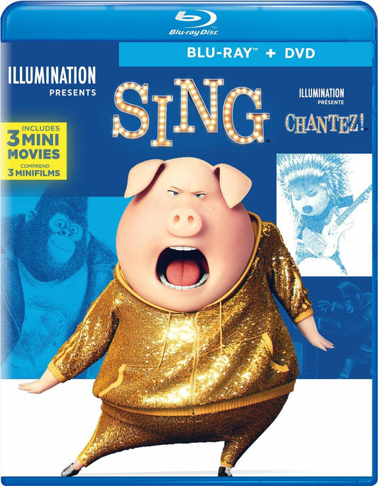 Sing - Blu-ray + DVD [Blu-ray] - Very Good