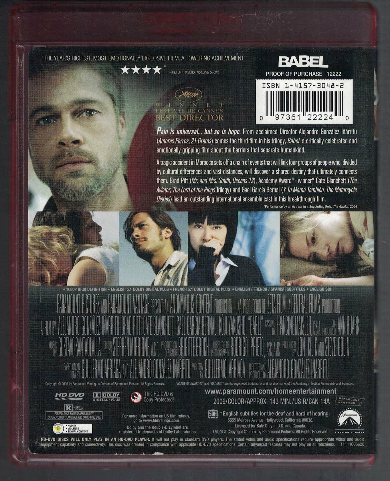 Babel [HD DVD] (Bilingual) [HD DVD]