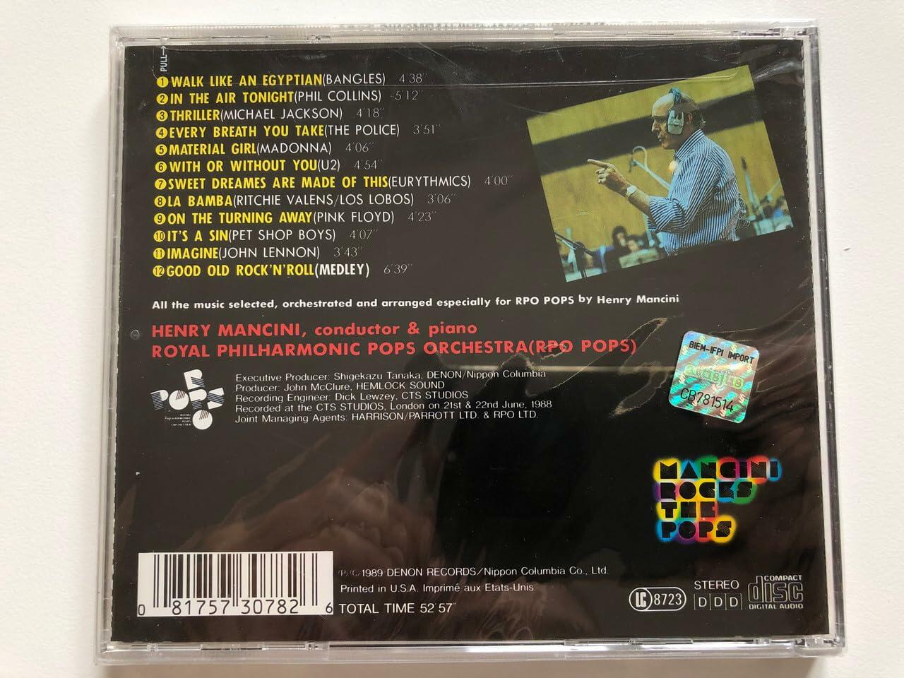 Mancini Rocks the Pops [Audio CD] Mancini and Rpo Pops Orch