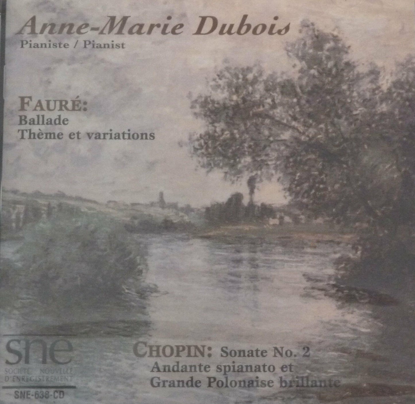 Ballade / Andate Spianato [Audio CD] Dubois, Anne-Marie