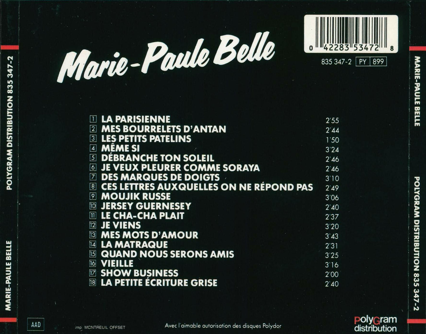 master serie [Audio CD] marie-paule belle