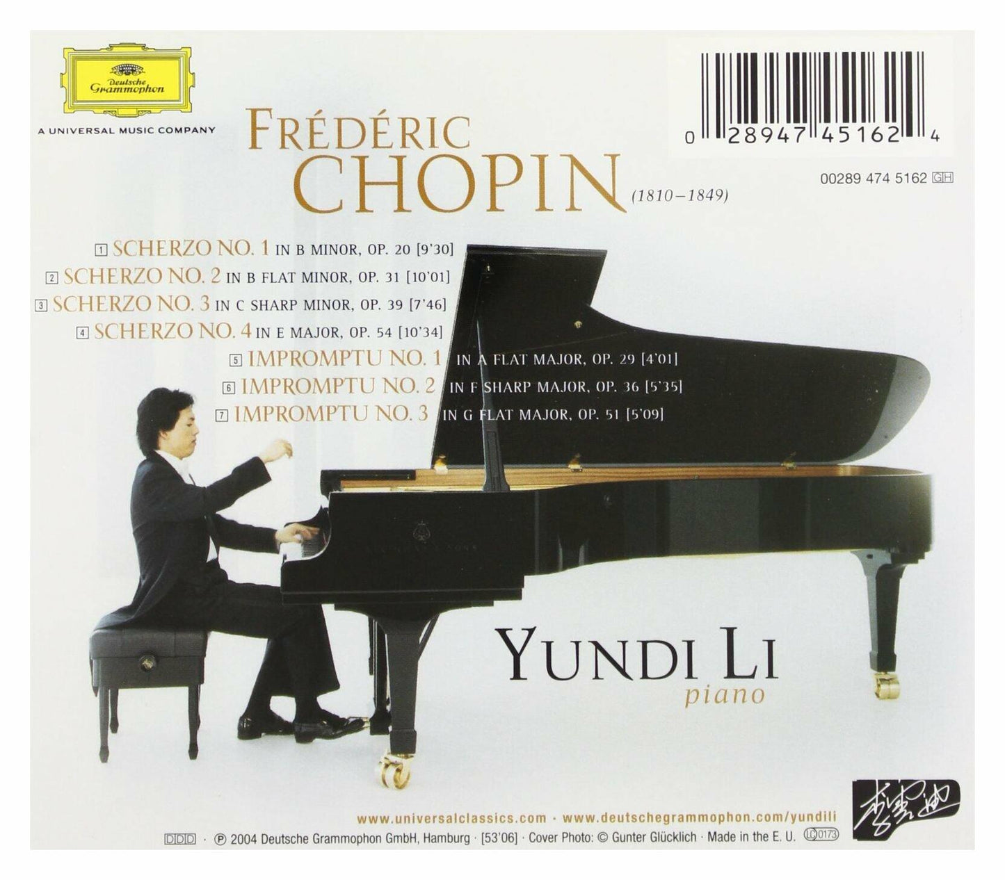 Chopin: Scherzi / Impromptus [Audio CD] LI,YUNDI and CHOPIN,FREDERIC