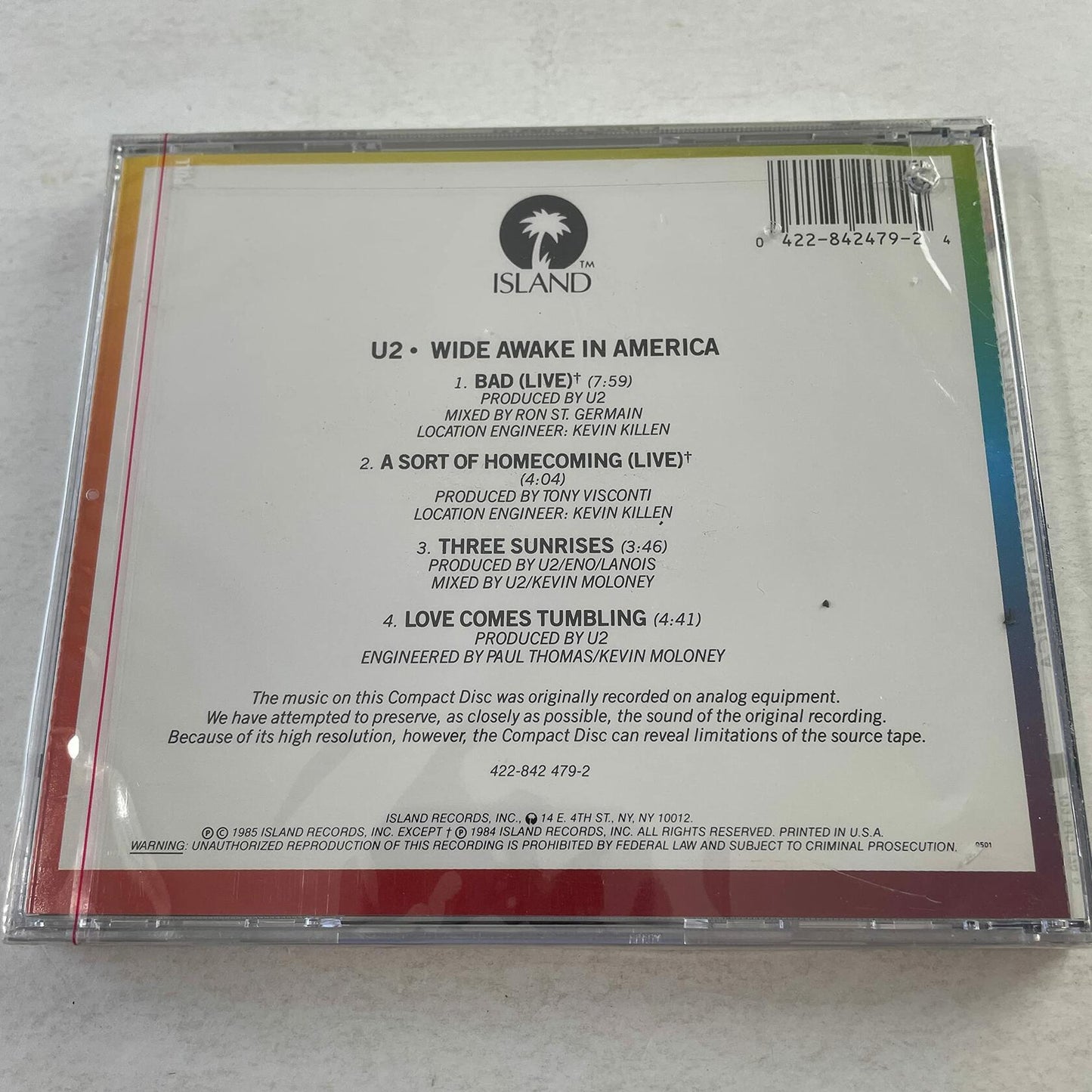 Wide awake in America U2