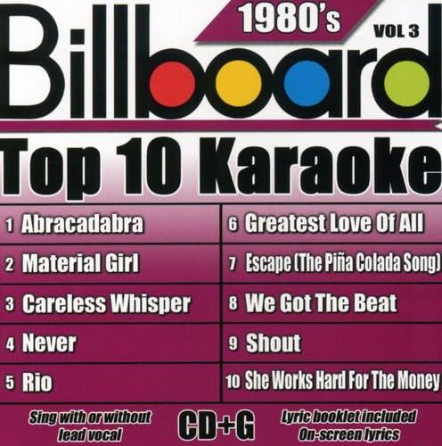 Billboard Top 10 Karaoke: 1980's, Vol. 3 [Audio CD] Various Artists; Billboard Top 10 Karaoke and Sybersound - Very Good